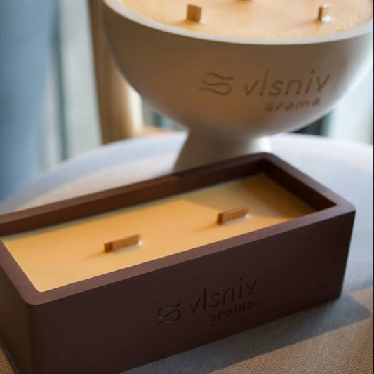 Соєва свічка «Situationship» ванночка, 320 г — вишня, червоне вино та амбра