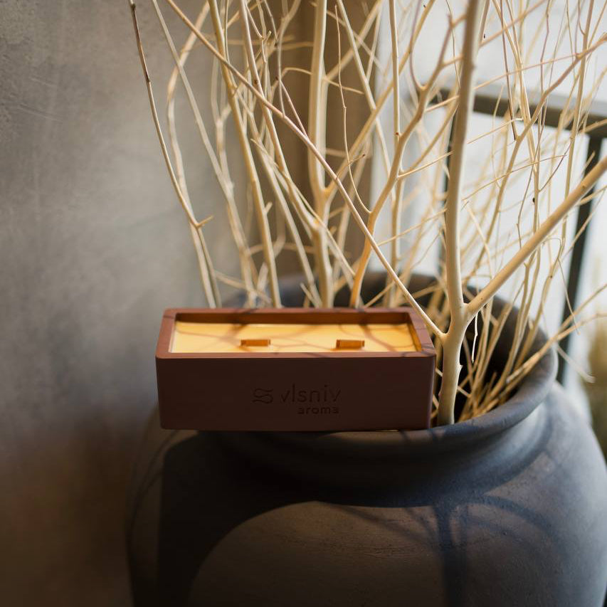 Соєва свічка «Одержима» ванночка, 320 г — пристрасний аромат амбри та ванілі