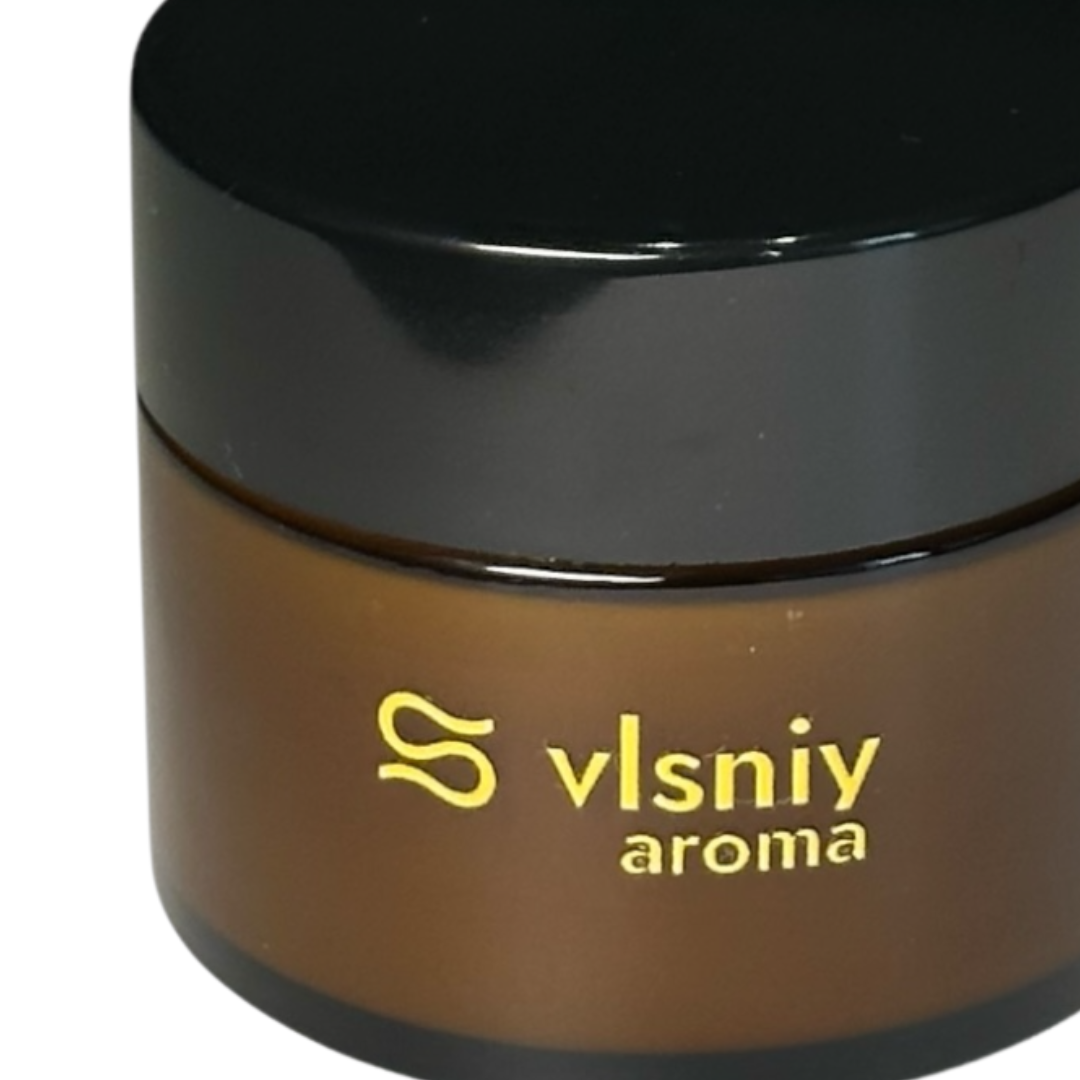 Соєва свічка «Каштан Києва» міні, скляна, 80 г — каштан, дуб та бурбонська ваніль