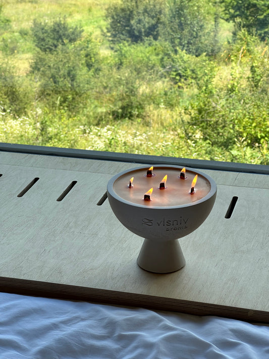 СВІЧКА СОЄВА «Ретрит у Карпатах", ЧАША, 520 Г