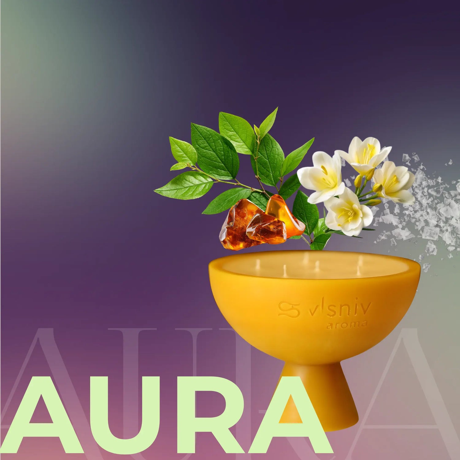 Аромапродукти Aura — морська сіль та жасмин Vlsniy Aroma