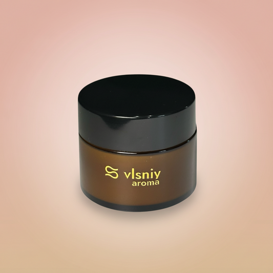 Соєва свічка «Побачення із собою» міні, скляна, 80 г — груша, пачулі та білий мускус