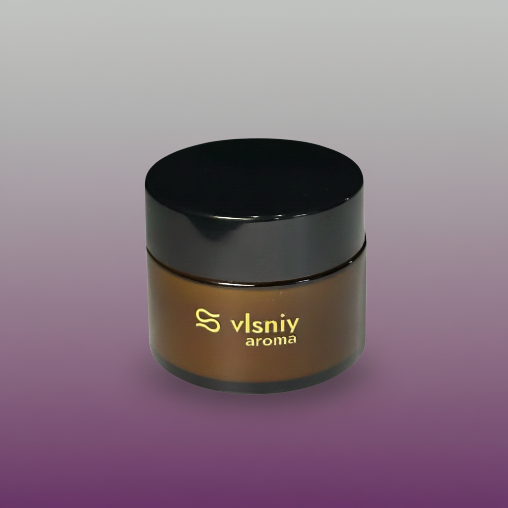 Соєва свічка «Одержима» міні, скляна, 80 г — аромат амбри та ванілі