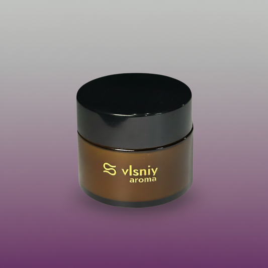 Соєва свічка «Одержима» міні, скляна, 80 г — аромат амбри та ванілі