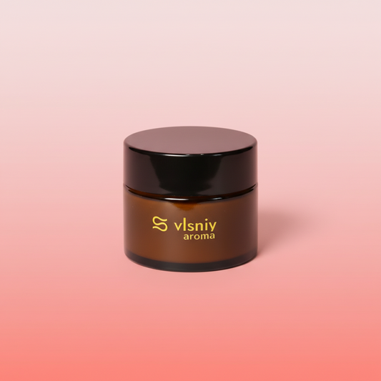 Соєва свічка «Situationship» міні, скляна, 80 г — вишня, червоне вино та амбра