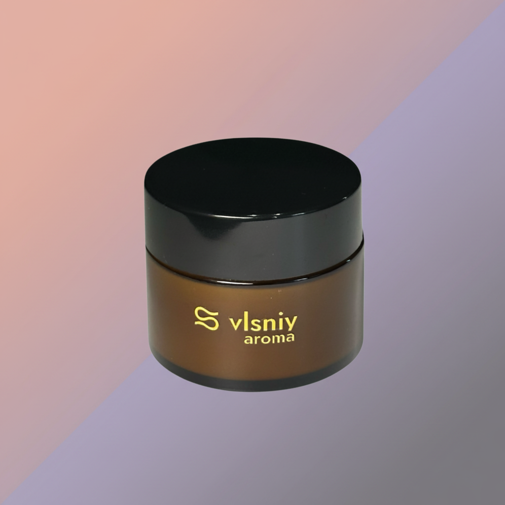 Соєва свічка «Без тривоги» міні, скляна, 80 г — аромат мирри та уду