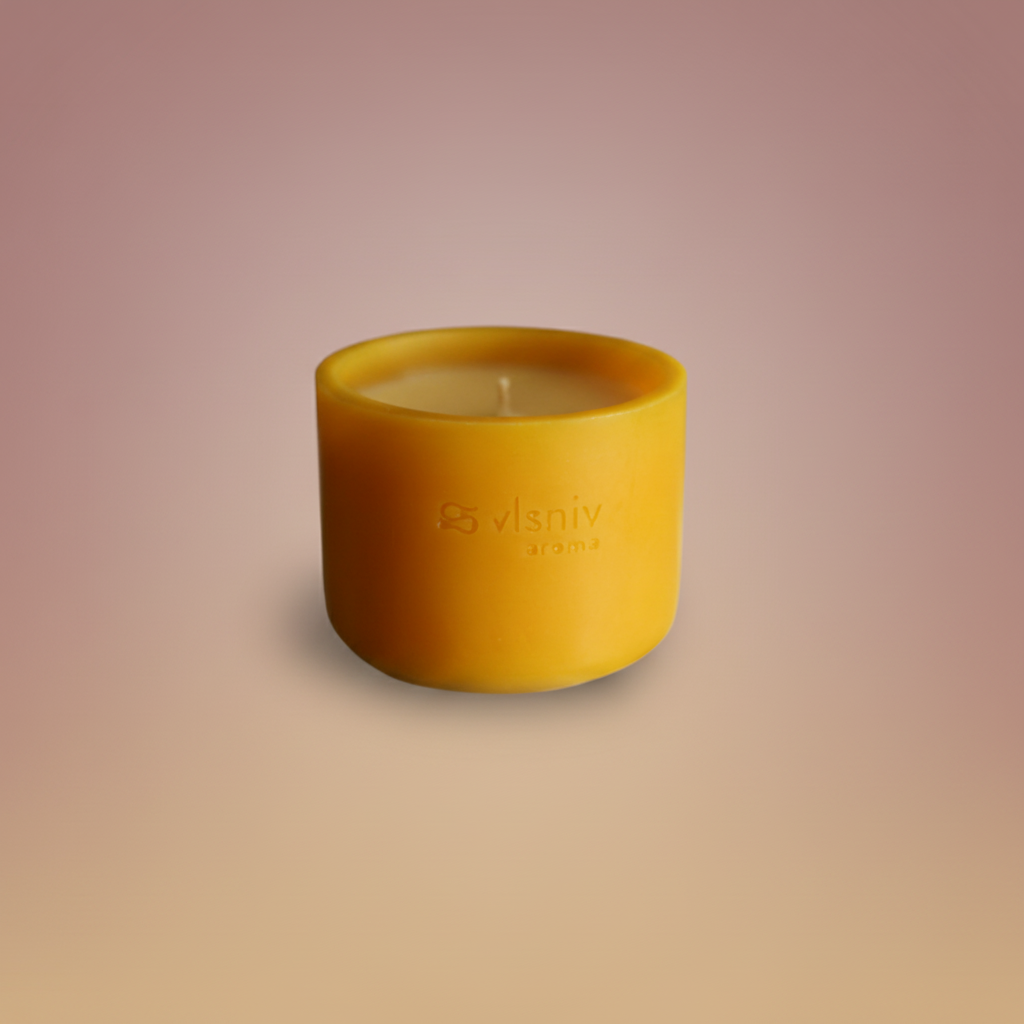 Свічка «Karma», циліндр, 220 г — лаванда, амбра і шавлія