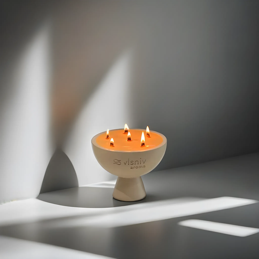 Соєва свічка «Bellini, please» чаша, 520 г — персик, жасмин та боби тонка