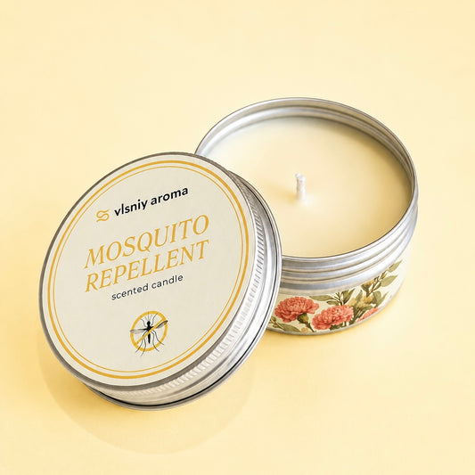Свічка від комарів «Mosquito Repellent Travel», ароматична з натуральним репелентним ефектом, 80 г