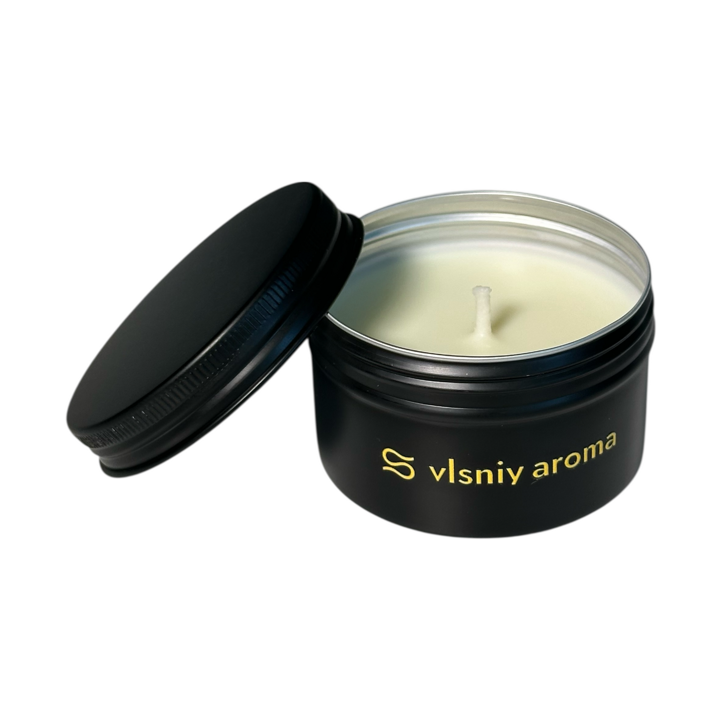 СВІЧКА СОЄВА «Vanilla Tobacco», МІНІ ЧОРНА, 80 Г