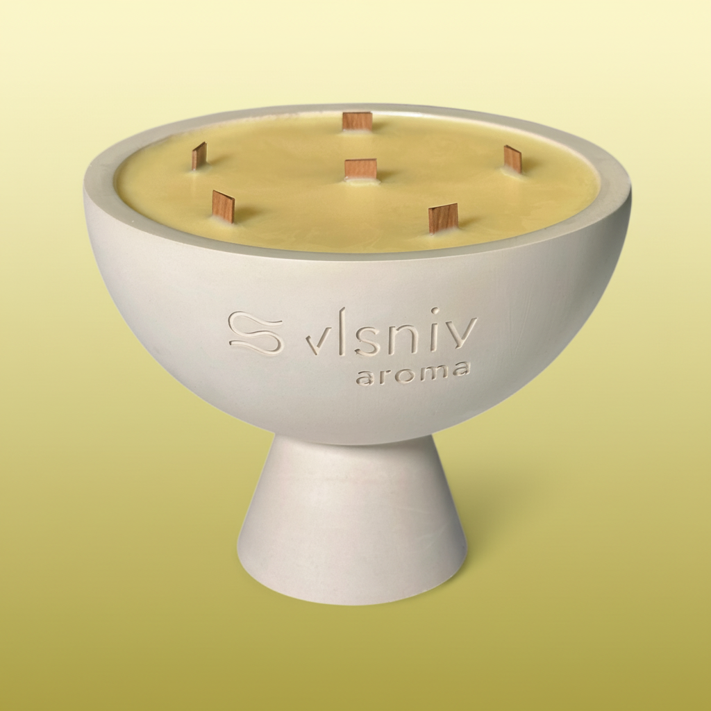 Соєва свічка «Digital Detox» чаша, 520 г — аромат яблука, кориці та ванілі