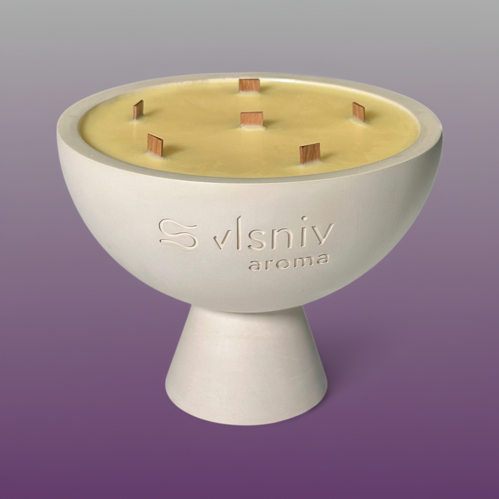 Соєва свічка «Одержима» чаша, 520 г — пристрасний аромат амбри та ванілі