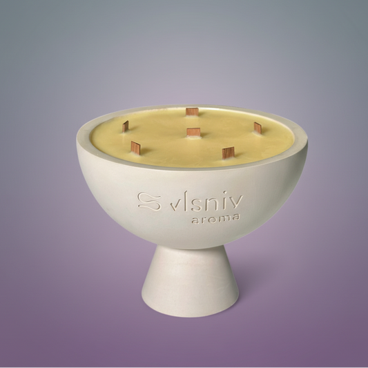 Соєва свічка «Nectar Noir» чаша, 520 г — сандал, шафран та чорна слива