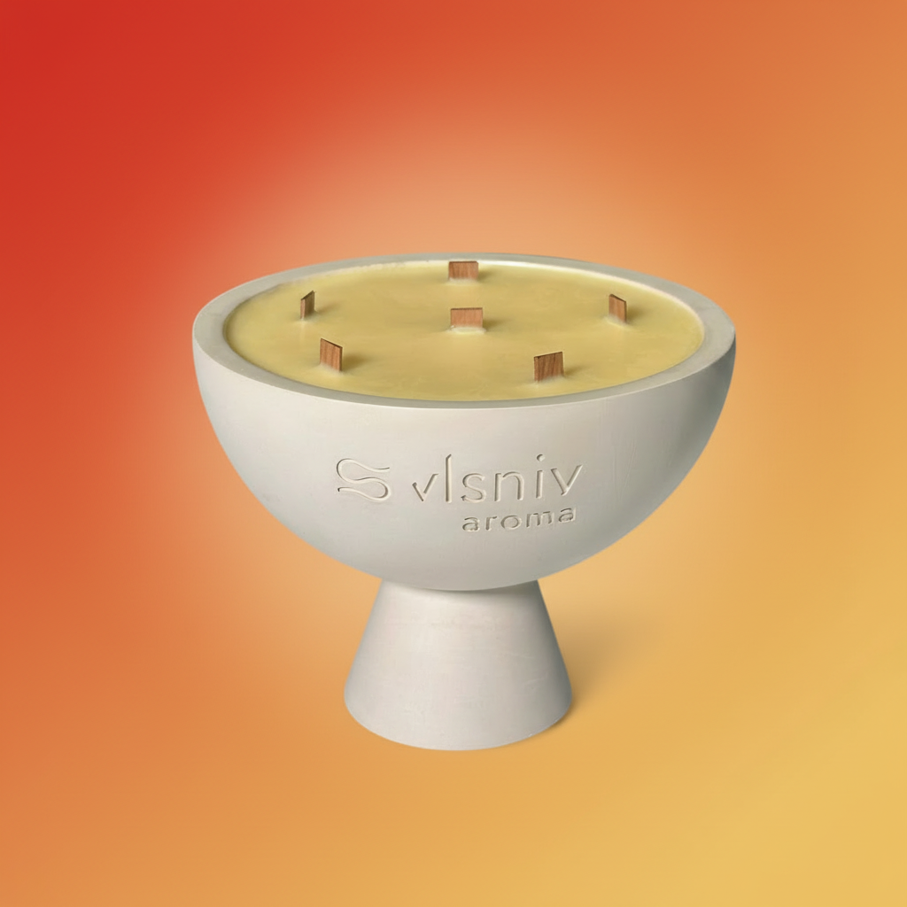 Соєва свічка «FWB» чаша, 520 г — пряна груша, бренді та кориця