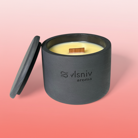 Соєва свічка «Situationship» циліндр, 220 г — вишня, червоне вино та амбра