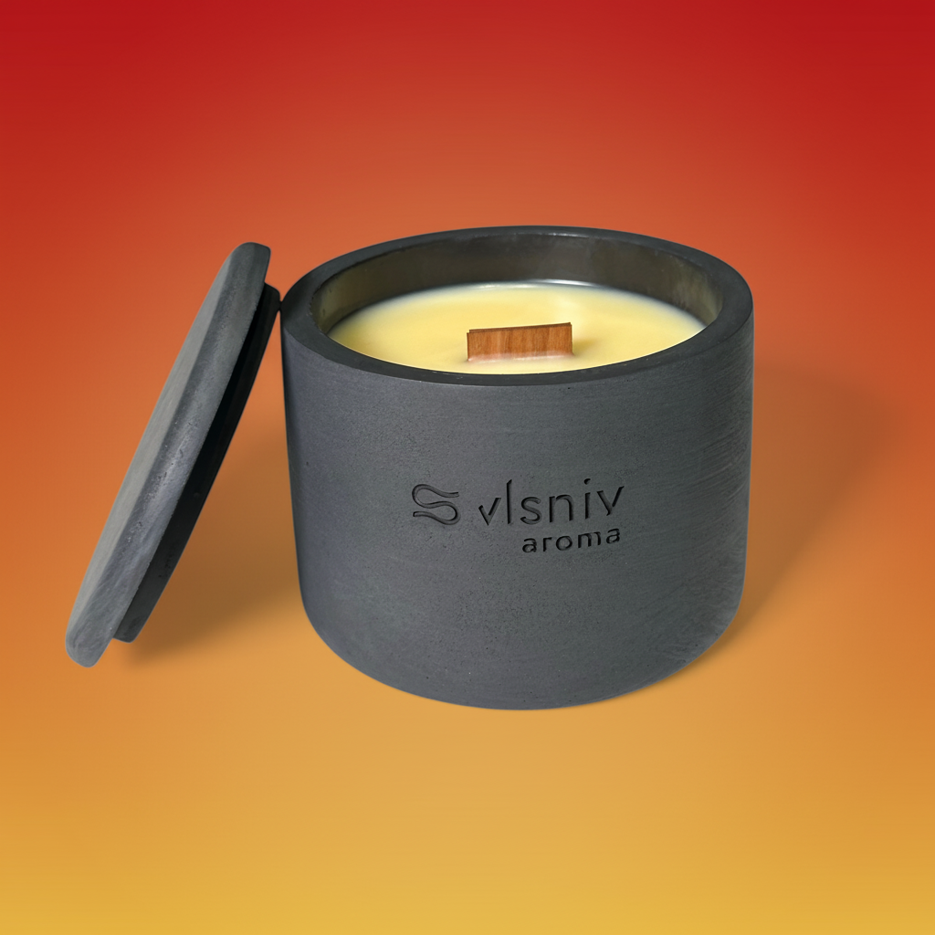 Соєва свічка «FWB» циліндр, 220 г — пряна груша, бренді та кориця