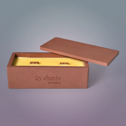 Соєва свічка «Nectar Noir» ванночка, 320 г — сандал, шафран та чорна слива