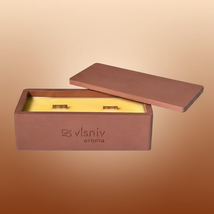 Соєва свічка «Vanilla Tobacco» циліндр 220 г — ваніль, тютюн, какао, боби тонка Vlsniy Aroma