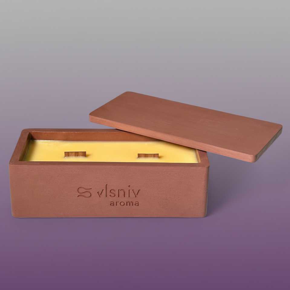 Соєва свічка «Одержима» ванночка, 320 г — пристрасний аромат амбри та ванілі