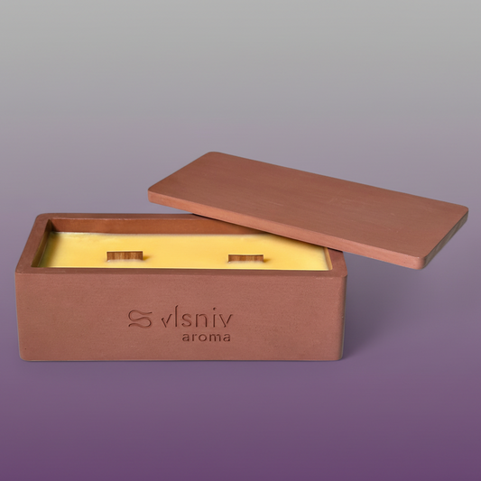 Соєва свічка «Одержима» ванночка, 320 г — пристрасний аромат амбри та ванілі